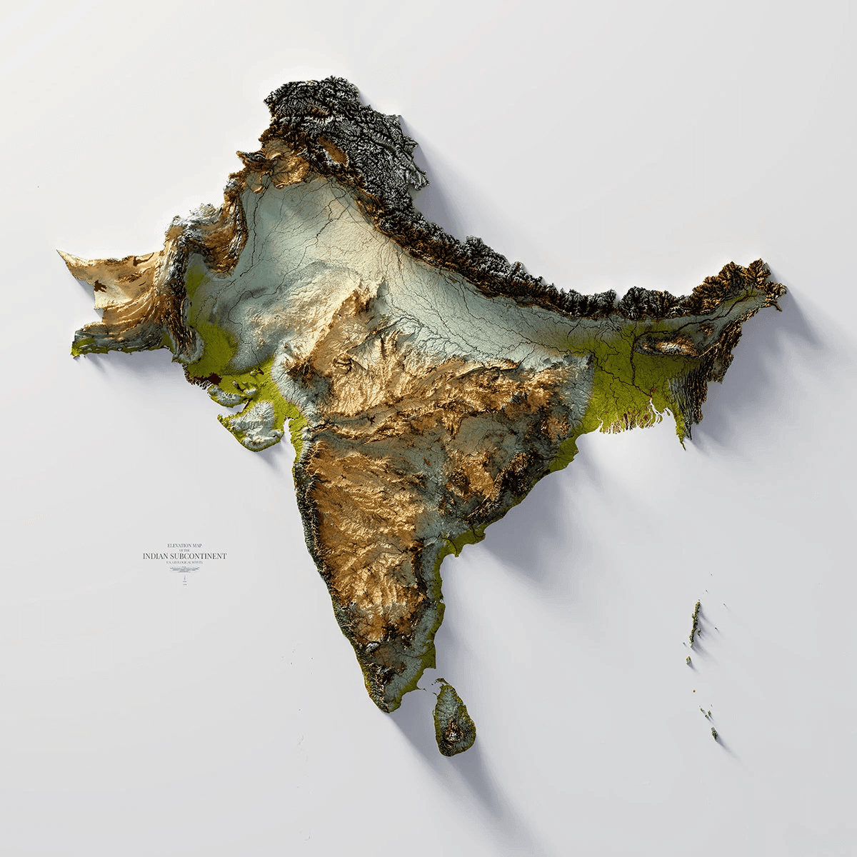 India's geography map