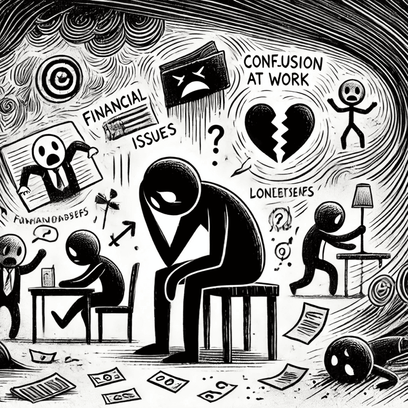 Depression illustration